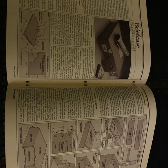 🎉5/$10🎉 Woodsmith magazine number 44 April 1986 recipe card box, briefcase - Picture 6 of 10